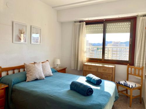 Postel nebo postele na pokoji v ubytování Apartamentos Aquarium Gandia, 1 Linea 3 hab