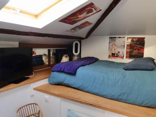 Loft style condo 4 people in central and trendy Paris