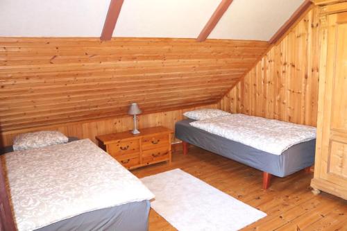 Postel nebo postele na pokoji v ubytování Rustikales Bauernhaus