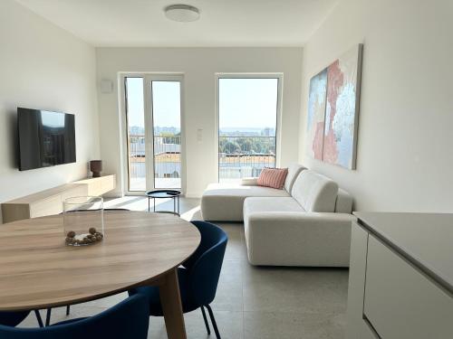 Μια τηλεόραση ή/και κέντρο ψυχαγωγίας στο City Life apartment Nitra