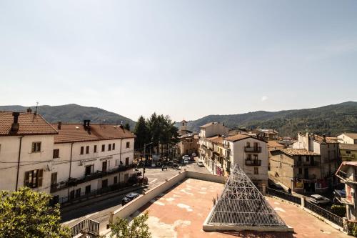 a view of a city street with a building at B&B Sila in Fiore in San Giovanni in Fiore