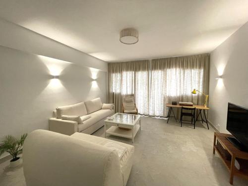 Posezení v ubytování Cosy apartment in Arrecife centre Casa Sol