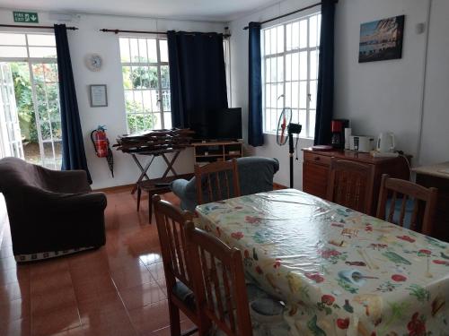 Posezení v ubytování Appartements Pitaya