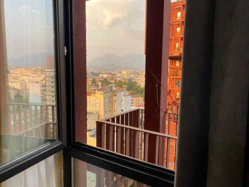 a view from a window of a city at Dream in Tirana in Tirana