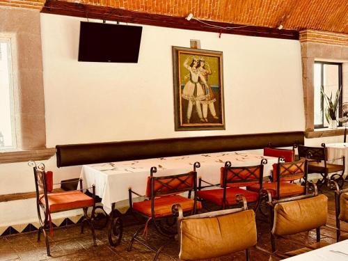Posezení v ubytování Hotel Ex Hacienda La Pitaya Querétaro