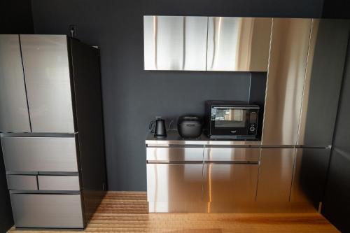 Una cocina o kitchenette en workhobby淡路島
