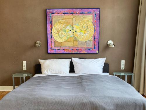 Cama o camas de una habitación en Augusta Trarbach