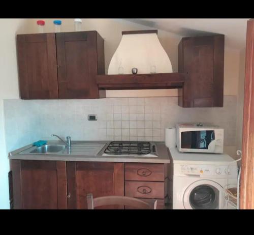 Kuchyň nebo kuchyňský kout v ubytování casa ilaria