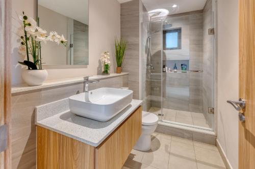 Koupelna v ubytování Minissy luxury Serviced Apartment
