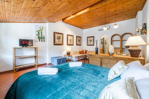 Letto o letti in una camera di Portofino Finestra sul Mare - Free Parking - AC