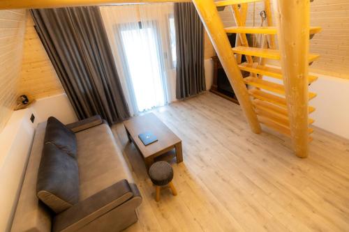 Posezení v ubytování Pensiunea Casa Iulia A-Frame