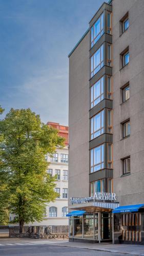 El edificio en el que está el hotel