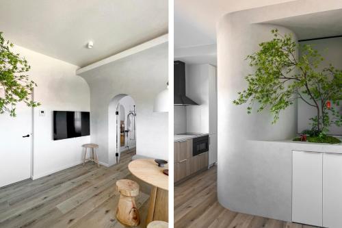 Televisyen dan/atau pusat hiburan di The Ryokan - Umi