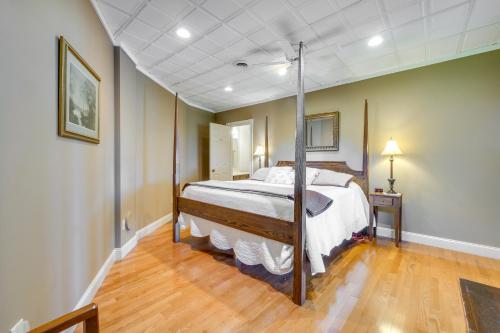 a bedroom with a large bed in a room at Amish Country Getaway with Pastoral Views! in Millersburg