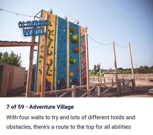 a roller coaster at a theme park at 3 bed caravan with decking dishwasher en suite Haven Golden Sands in Mablethorpe