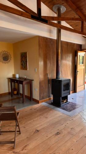 Posezení v ubytování La casita del Bosque