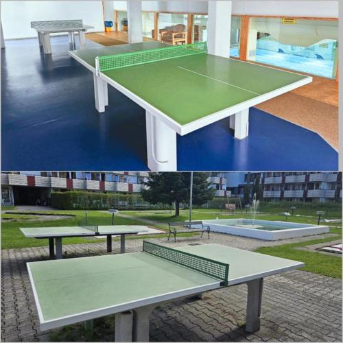 Stolní tenis v ubytování Ferienwohnung Kleine Auszeit nebo okolí