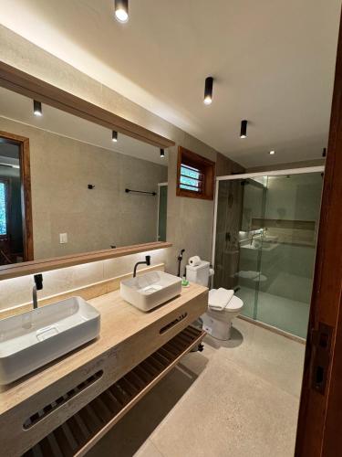 Koupelna v ubytování Hotel Vale das Nuvens