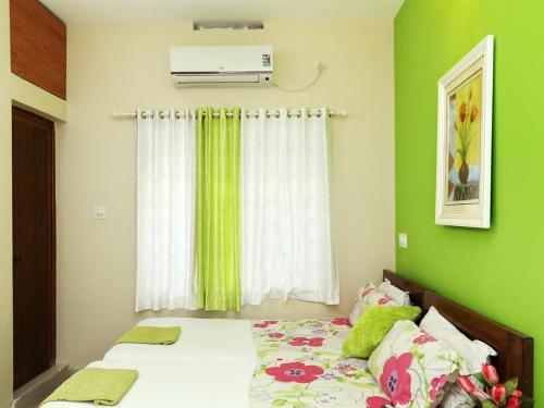 Ένα ή περισσότερα κρεβάτια σε δωμάτιο στο Niyanest apartment