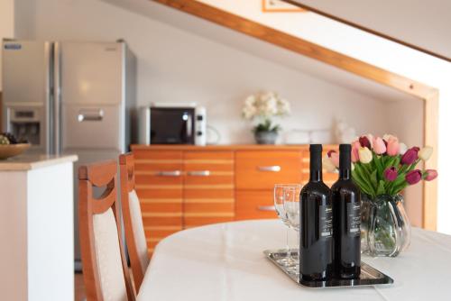 Η κουζίνα ή μικρή κουζίνα στο Apartments Andrijana