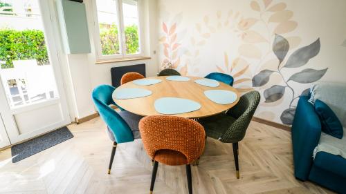 Χώρος καθιστικού στο Maison calme éventail de Cabourg