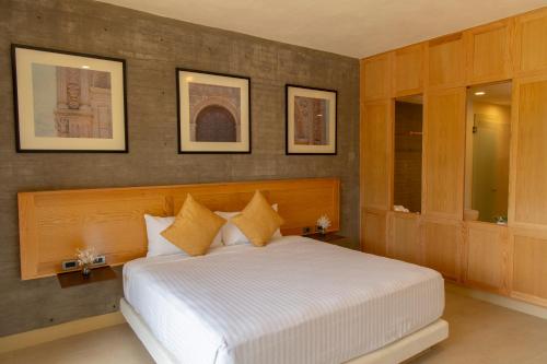 Cama o camas de una habitación en XOLATLACO TEPOZTLAN Hotel Boutique