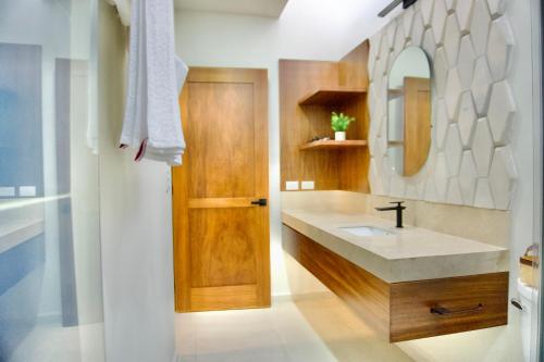Koupelna v ubytování Casa pavo real 350 MBS