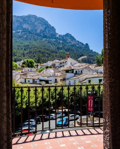 a view of a city from a balcony at Balcón de la tejera in Cazorla