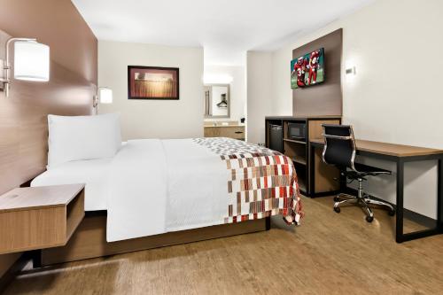 Red Roof Inn Rock Hillにあるベッド