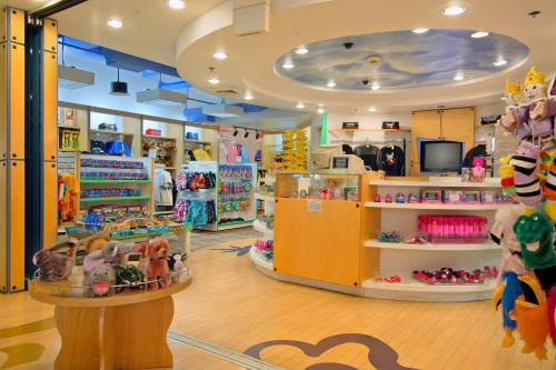 a store filled with lots of stuffed animals and toys at Flamingo Las Vegas Hotel & Casino in Las Vegas