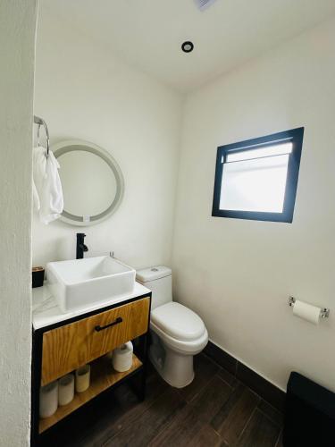 Koupelna v ubytování Loft Río