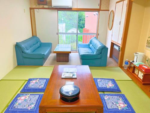 Posezení v ubytování Takasago Onsen