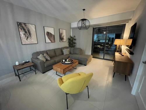 Χώρος καθιστικού στο Apartamento en Punta Caelo