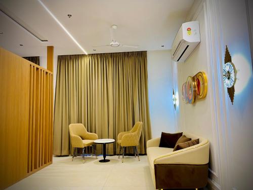 Χώρος καθιστικού στο Hotel Starlight