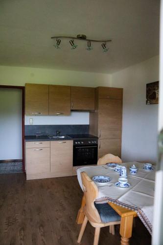 Ferienwohnung Trisselwandにあるキッチンまたは簡易キッチン