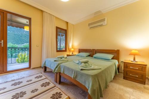 Postel nebo postele na pokoji v ubytování Villa Doğa