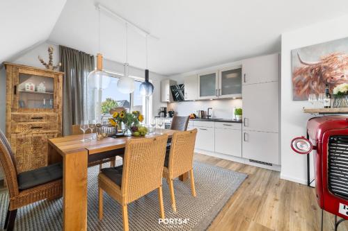 Η κουζίνα ή μικρή κουζίνα στο Ferienwohnung Westwind Büsum