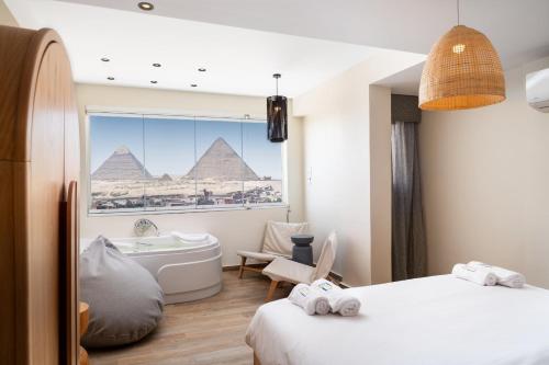 Jacuzzi 2BDR By The Historic Pyramids Apt8