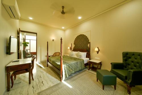 Postel nebo postele na pokoji v ubytování Dera Jaipur Homestay