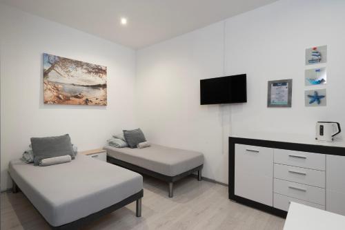 Postel nebo postele na pokoji v ubytování Keja Aparts - 05 Gdynia Centrum