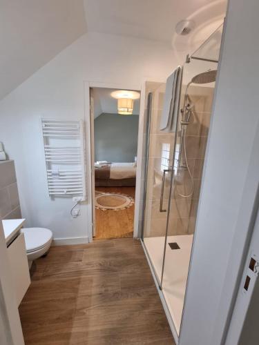 Koupelna v ubytování Maison chaleureuse avec vue exceptionnelle