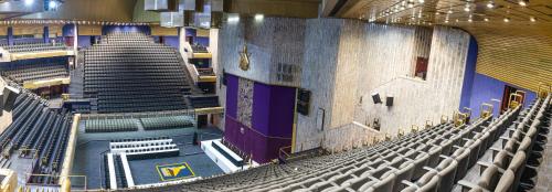 a view of an empty auditorium of a theatre at Rainbow Towers Hotel & Conference Centre in Harare