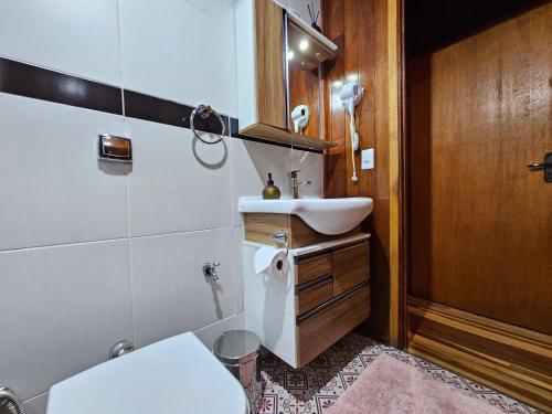 Koupelna v ubytování A Cabana