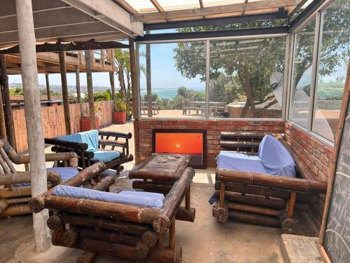 Ruang duduk di Island Vibe Backpackers Jeffreys Bay
