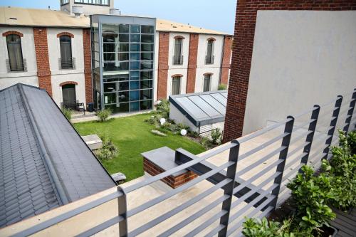 Jardín al aire libre en Arena Hotel Samorin