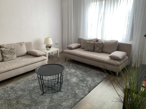 Χώρος καθιστικού στο Landhaus Wiesemann Parkappartements & Dependance - Nähe Ettelsberg-Talstation