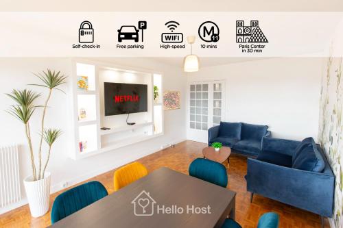 La Chic Retraite Parisienne - Parking, 81m2, Paris