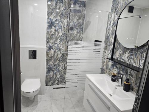 Koupelna v ubytování Apartmenthaus Oborishte - 17