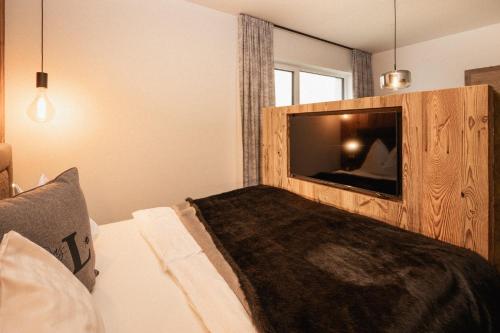 Ein Bett oder Betten in einem Zimmer der Unterkunft Das Liftplatzl