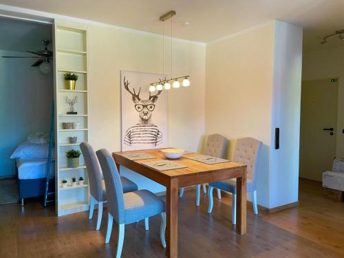 Χώρος καθιστικού στο Wohnung Mit Balkon Im Zentrum von Rheda